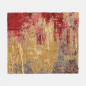 Oosterse rood-gouden tapijt textuur. fleece deken (Voorkant (Horizontaal))