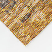 Oosterse rood-gouden tapijt textuur. fleece deken (Hoek)