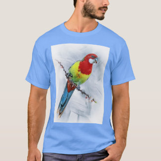 Oosterse rosella met textuur t-shirt