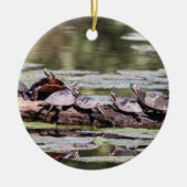 Oosterse schildpad keramisch ornament (Voorkant)