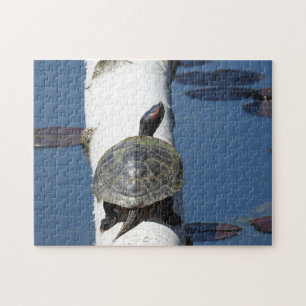 Oosterse schildpad op Birch Legpuzzel