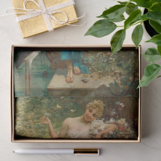 Oosterse schoonheid door Hans Zatzka Tissuepapier (Geschenk)