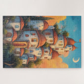 Oosterse sprookjeshuizen legpuzzel (Horizontaal)