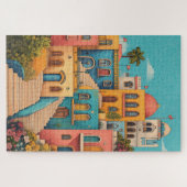 Oosterse sprookjeshuizen legpuzzel (Horizontaal)
