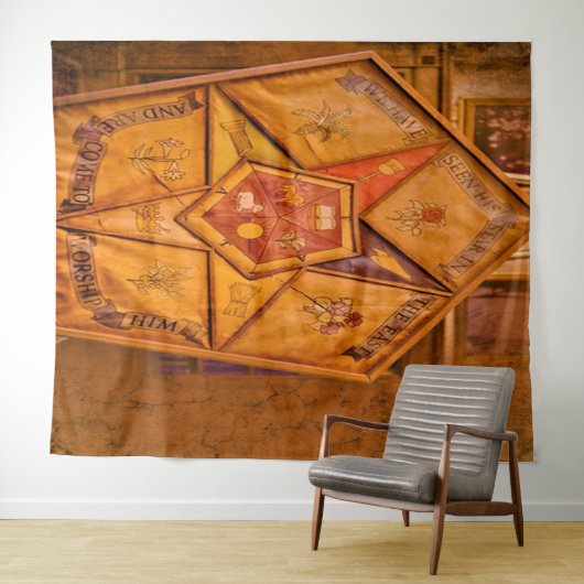 Oosterse Sterrenachtergrond Wandkleed (In Situ (horizontaal))