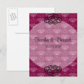 Oosterse stijl Chinese bruiloft uitnodiging briefk (Voorkant / Achterkant)