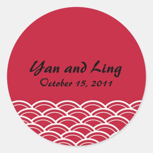 Oosterse stijl Stickers (Voorkant)