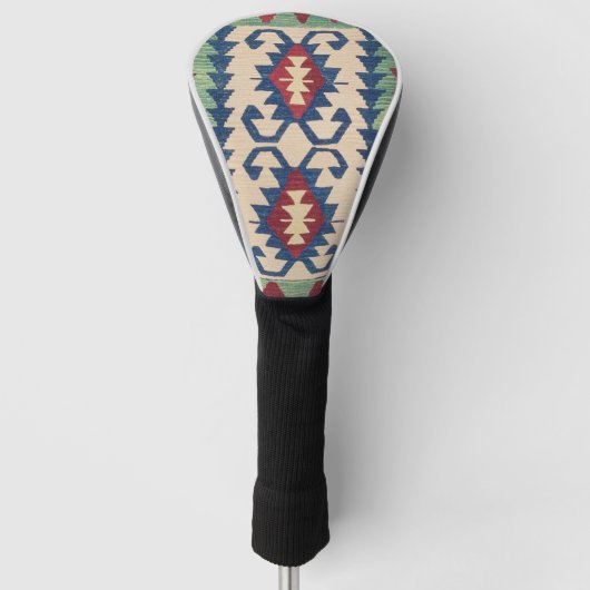 Oosterse Tapijt Killim Golfheadcover (Voorkant)