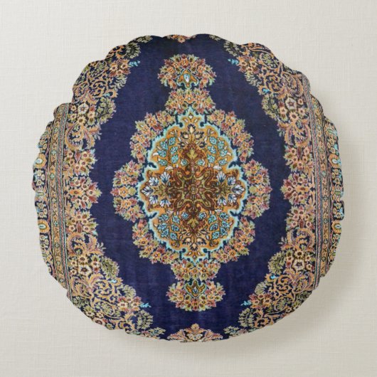 Oosterse Tapijt Loper Kilim Rond Kussen (Voorkant)