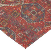 Oosterse tapijtontwerp in donkerrood en blauw lange tafelloper (Hoek)