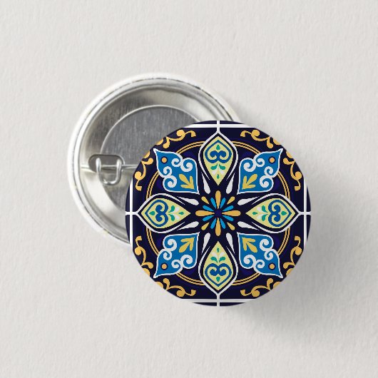 Oosterse tegels, Azulejos Ronde Button 3,2 Cm (Voorkant /achterkant)