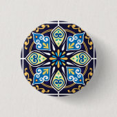 Oosterse tegels, Azulejos Ronde Button 3,2 Cm (Voorkant)