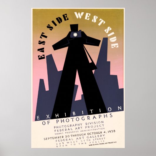 Oosterse tentoonstelling van foto's aan de westkan poster (Voorkant)