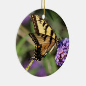 Oosterse tijger-slipvlinder keramisch ornament (Rechts)