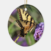 Oosterse tijger-slipvlinder keramisch ornament (Links)