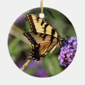 Oosterse tijger-slipvlinder keramisch ornament (Achterkant)