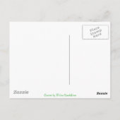 Oosterse tijgerdoorn op gele dagen briefkaart (Achterkant)