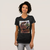 Oosterse Towees en Paarse Aster T-shirt (Voorkant volledig)