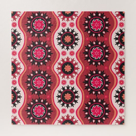 Oosterse traditie: naadloos Ornament ontwerp. Legpuzzel (Verticaal)