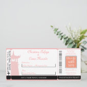 Oosterse tuin instapkaart bruiloft uitnodiging (Staand voorkant)