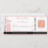 Oosterse tuin instapkaart bruiloft uitnodiging (Voorkant)