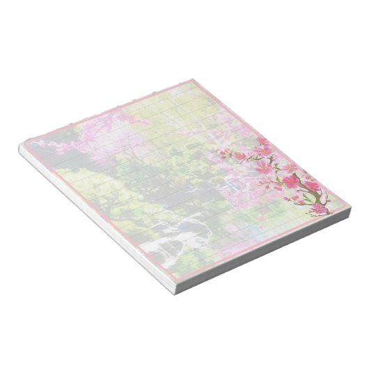Oosterse tuin notitieblok (Schuin)
