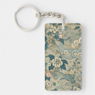 oosterse tuinpatroon sleutelhanger