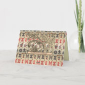 Oosterse vakantiekaart feestdagen kaart (Achterkant)