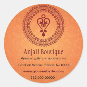 Oosterse Verfraaide Promotionele Sticker