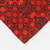 oosterse versiering fleece deken (Hoek)