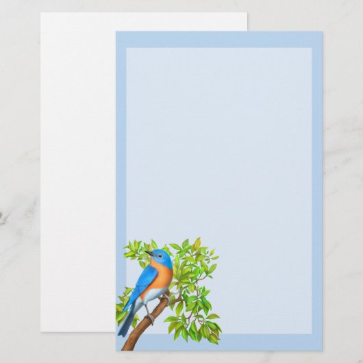 Oosterse vogelgriep briefpapier (Voorkant / Achterkant)