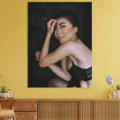 oosterse vrouw canvas afdruk (Insitu (Woonkamer))