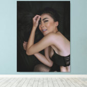 oosterse vrouw canvas afdruk (Insitu (Houten vloer))