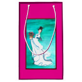 Oosterse vrouw Gift Bag Klein Cadeauzakje (Achterkant)