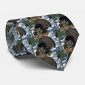 Oosterse wilde kalkoen, enorme gobbler in volle kr stropdas (Opgerold)