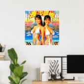  Oosterse Zomermeisjes Poster (Thuiskantoor)