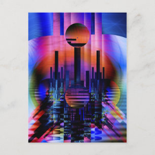 oosterse zonsondergang briefkaart