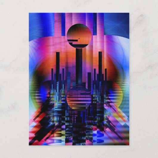 oosterse zonsondergang briefkaart (Voorkant)