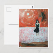 Oosterse zonsondergang schilderij van Alfred Fox Briefkaart (Voorkant / Achterkant)