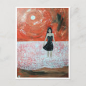 Oosterse zonsondergang schilderij van Alfred Fox Briefkaart (Voorkant)