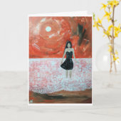 Oosterse zonsondergang schilderij van Alfred Fox Kaart (Gele Bloem)