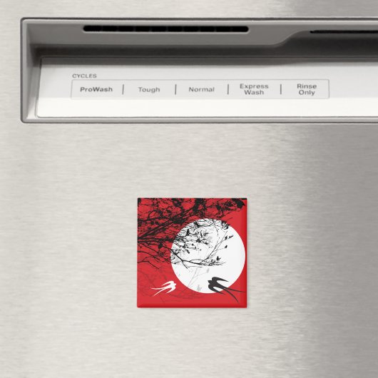 Oosterse zwaluwen in Moonlight Magnet (Insitu (Vaatwasser))