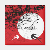 Oosterse zwaluwen in Moonlight Magnet (Voorkant)