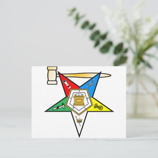 Oostersterstersterse ex-strijkobjecten briefkaart (Staand voorkant)