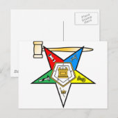 Oostersterstersterse ex-strijkobjecten briefkaart (Voorkant / Achterkant)