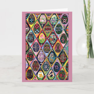 Oosteuropese paaseieren feestdagen kaart