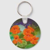 Oostindische Kers Bloei - Botanische Pastel Sleutelhanger (Voorkant)