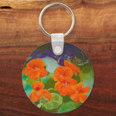 Oostindische Kers Bloei - Botanische Pastel Sleutelhanger (Voorkant)