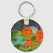 Oostindische Kers Bloei - Botanische Pastel Sleutelhanger (Achterkant)