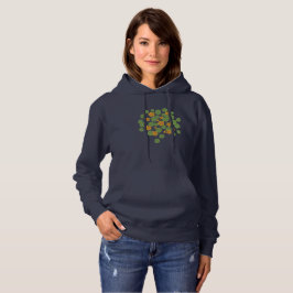 Oostindische Kers Bloem Illustratie Vintage Natuur Hoodie
